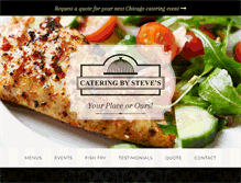 Tablet Screenshot of cateringbysteve.com